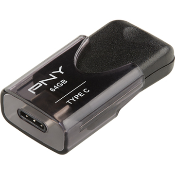 Флеш память USB PNY 64 GB Elite Type-C USB 3.1 Black (FD64GATT4TC31K-EF)