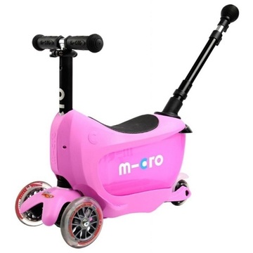 Дитячий самокат Micro Mini 2go Deluxe Pink Plus (MMD033)
