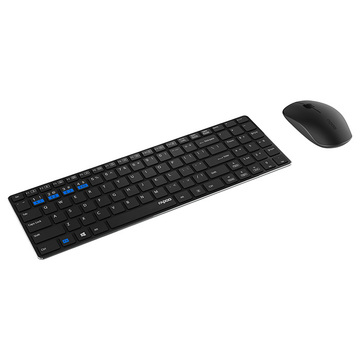 Комплект (клавіатура і мишка) Rapoo 9300M Wireless Black