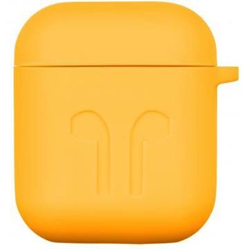 Аксесуар для навушників 2Е для Apple AirPods, Pure Color Silicone Imprint (1.5mm), Yellow