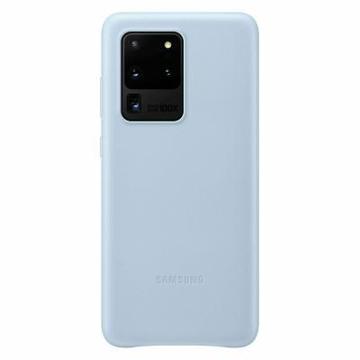 Чехол-накладка Samsung Leather Cover Galaxy S20 Ultra (G988) Sky Blue (EF-VG988LLEGRU)