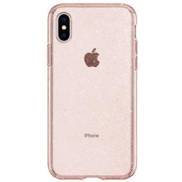 Чехол-накладка Spigen iPhone XS Liquid Crystal Glitter Rose Quartz (063CS25112)