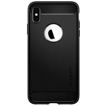 Чохол-накладка Spigen для iPhone XS Max Rugged Armor Matte Black