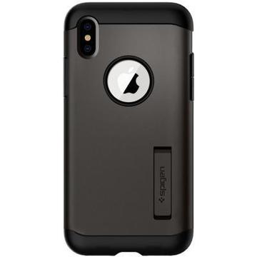 Чехол-накладка Spigen iPhone XS Slim Armor Gunmetal (063CS25133)