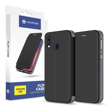 Чехол-книжка MakeFuture Flip Case (Soft-Touch PU) Samsung A40 Black (MCP-SA405BK)