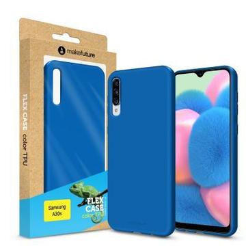 Чехол-накладка MakeFuture Flex Case (Soft-touch TPU) Samsung A30s Blue (MCF-SA30SBL)