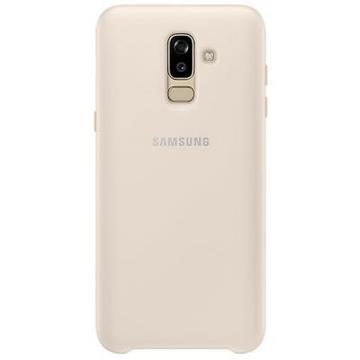 Чохол-накладка Samsung J8 2018/EF-PJ810CFEGRU - Dual Layer Cover Gold