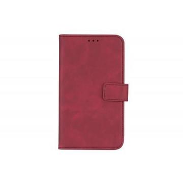 Чехол-книжка 2Е для смартфонов 6-6.5'' (< 155*80*10 мм) SILK TOUCH Сarmine red