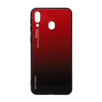 Чохол-накладка BeCover Gradient Glass Galaxy M20 SM-M205 Red-Black (703568)