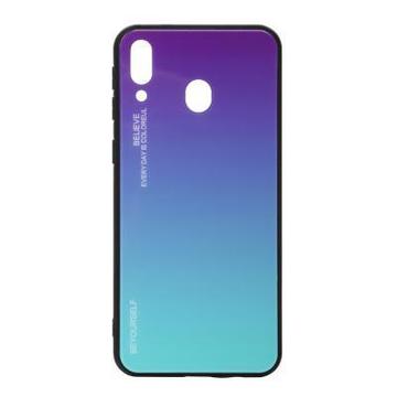 Чохол-накладка BeCover Gradient Glass Galaxy M20 SM-M205 Purple-Blue (703567)