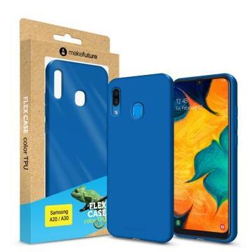 Чохол-накладка MakeFuture Flex Case (Soft-touch TPU) Samsung A20/A30 Blue (MCF-SA205BL)