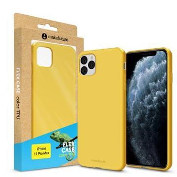 Чехол-накладка MakeFuture Flex Case (Soft-touch TPU) Apple iPhone 11 Pro Max Yellow (MCF-AI11PMYE)