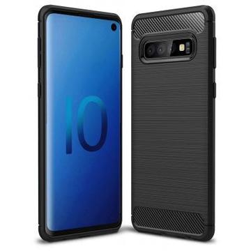 Чохол-накладка Laudtec для SAMSUNG Galaxy S10 Carbon Fiber (Black) (LT-GS10B)