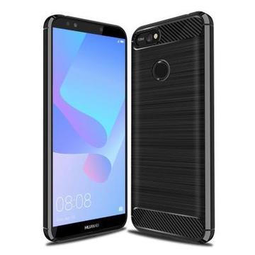 Чехол-накладка Laudtec для Huawei Y6 Prime 2018 Carbon Fiber (Black) (LT-HY6PM18)