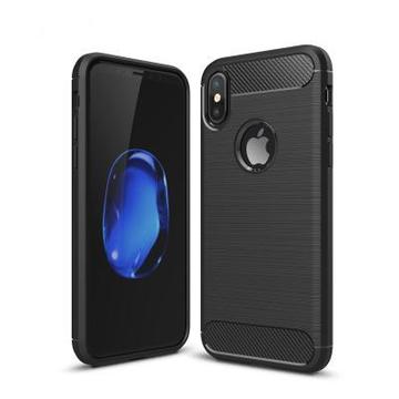 Чохол-накладка Laudtec для Apple iPhone X Carbon Fiber (Black) (LT-AIXB)