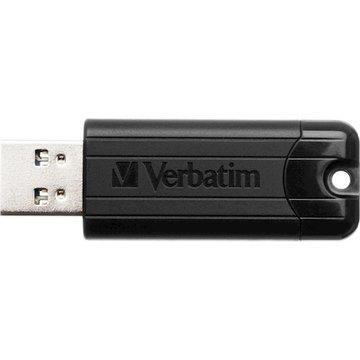 Флеш память USB Verbatim 64GB PinStripe Black USB 3.0 (49318)