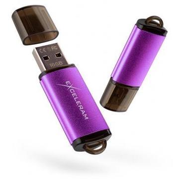 Флеш пам'ять USB eXceleram 16GB A3 Series Purple USB 2.0 (EXA3U2PU16)