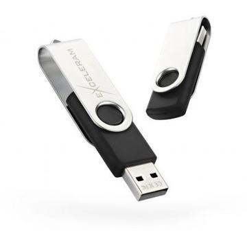 Флеш пам'ять USB eXceleram 32GB P1 Series Silver/Black USB 2.0 (EXP1U2SIB32)
