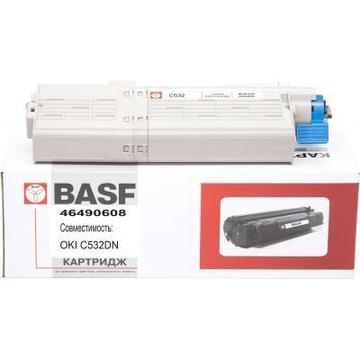 Тонер-картридж BASF OKI C532/542 MC563/573 Black 46490608 (KT-46490608)