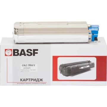 Картридж BASF OKI C5800/5900 Yellow 43324421 (KT-C5800Y-43324421)