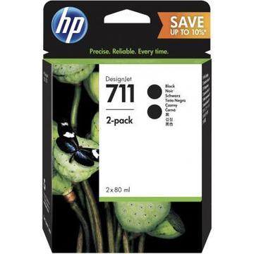 Струйный картридж HP DJ No.711 DesignJet 120/520 Black (2*80ml) (P2V31A)