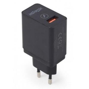 Зарядное устройство EnerGenie EnerGenie (1USBх2.1A) QC3.0 Black (EG-UQC3-01)