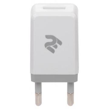 Зарядний пристрій 2E USB Wall Charger USB:DC5V/2.1A, White