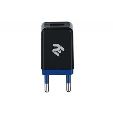 Зарядное устройство 2E USB Wall Charger USB:DC5V/1A, Black