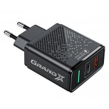 Зарядное устройство Grand-X Fast Сharge 6в1 (1хUSB 1хTypeC 18W) Black (CH-880)