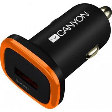 Зарядное устройство Canyon (1USB, 1A) Black (CNE-CCA01B)