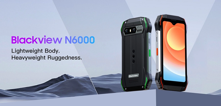 Новый маленький и компактный защищенный смартфон Blackview N6000 Orange